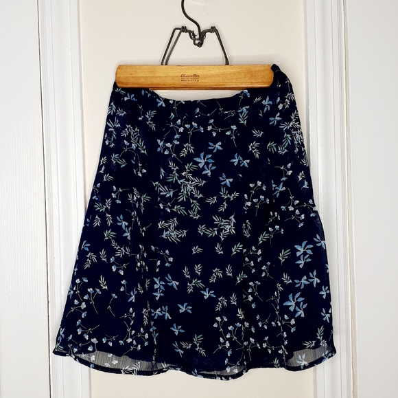 Banana Republic Factory Dresses & Skirts - Banana Republic Skirt Blue Floral Print Size 6